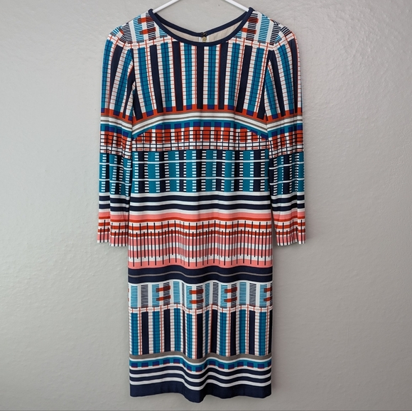 Eliza J Retro Geometric Shift Dress 0P - Picture 1 of 6